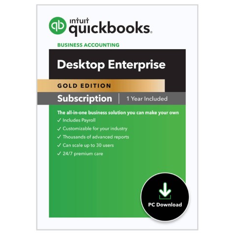 QuickBooks Enterprise Gold – Annual Subscription