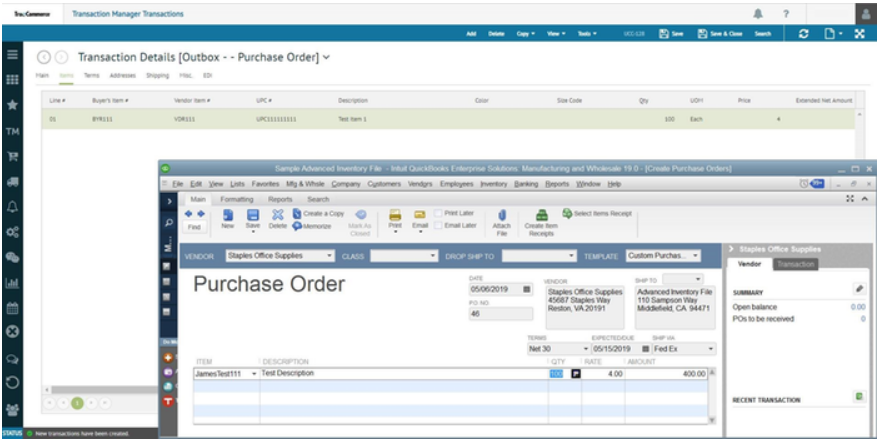 Purchasing Integration