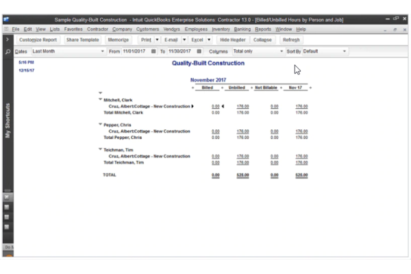 QuickBooks Enterprise for Professional Services